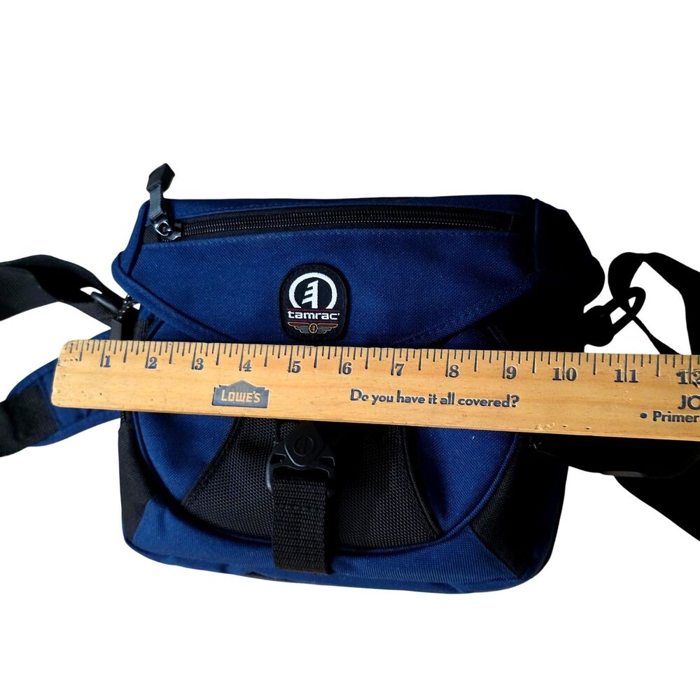 Tarmac Explorer 2 camera shoulder bag ~7 x 9 x 6" blue - Picture 9 of 11